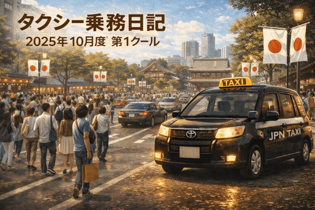 🚖 大阪タクシードライバー実働記録｜10月度第1クールまとめ