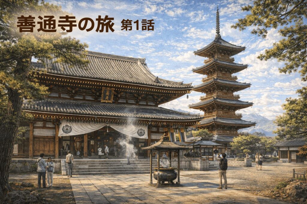 🙏 善通寺の旅|第1話「祈りの原点へ向かう朝」