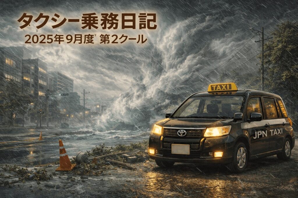 🚖 大阪タクシードライバー実働記録｜9月度第2クールまとめ