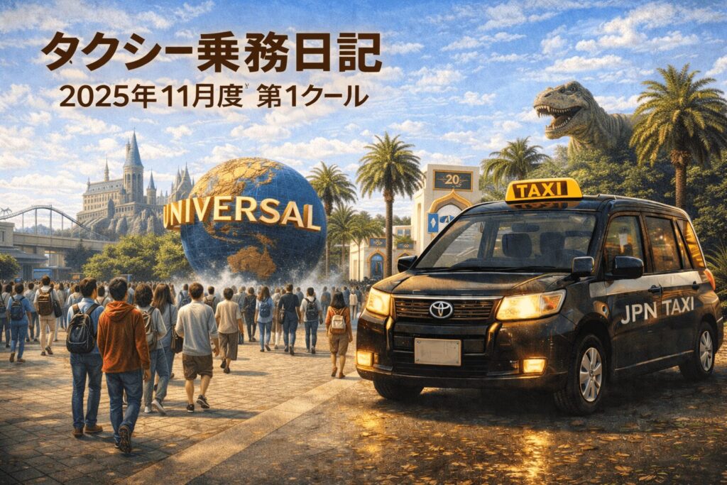 🚖 大阪タクシードライバー実働記録｜11月度第1クールまとめ