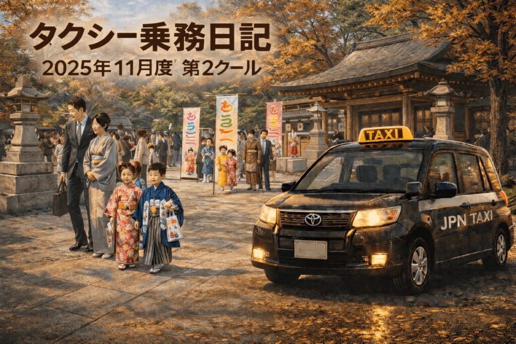 🚖 大阪タクシードライバー実働記録｜11月度第2クールまとめ
