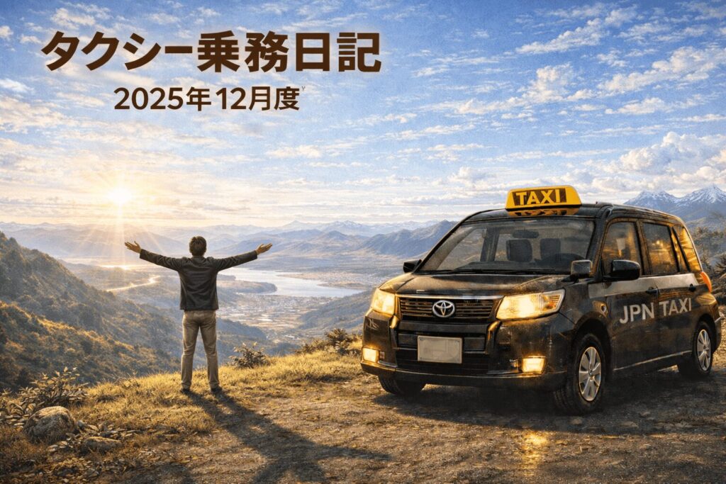🚖 2025年12月度｜運行リズムを整えた大阪タクシー実働記録
