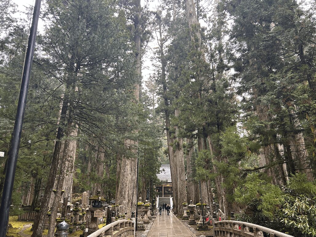 高野山奥之院 御廟橋とその先へ続く参道