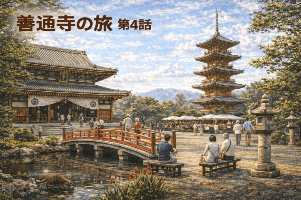 🙏 善通寺の旅|第4話「帰路で静かにつながった“家族のご縁”と空海の余韻」