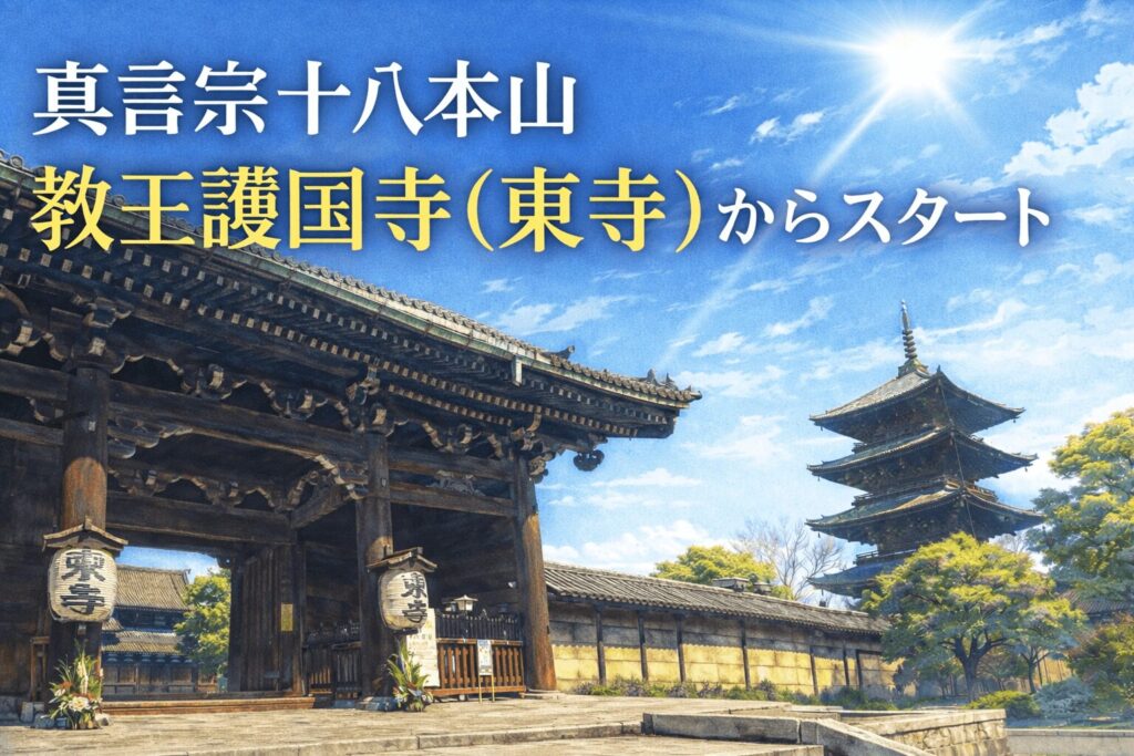 成田山から東寺へ｜真言宗十八本山を歩き始めた一日