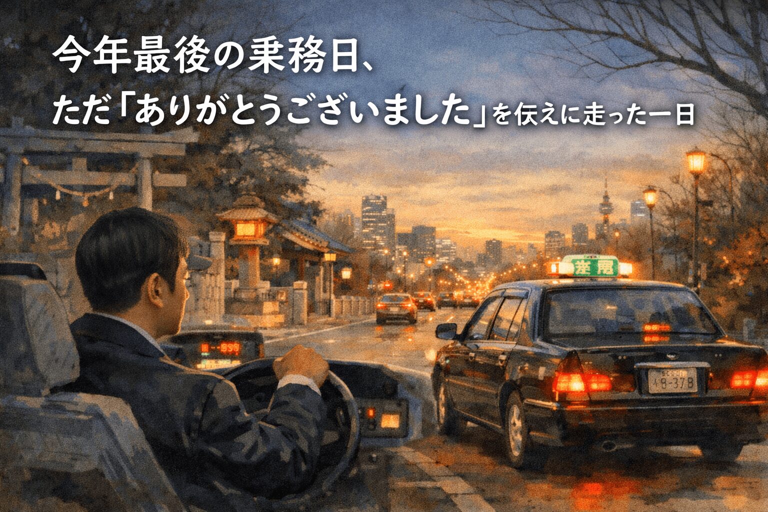 今年最後の乗務日のイメージ画像