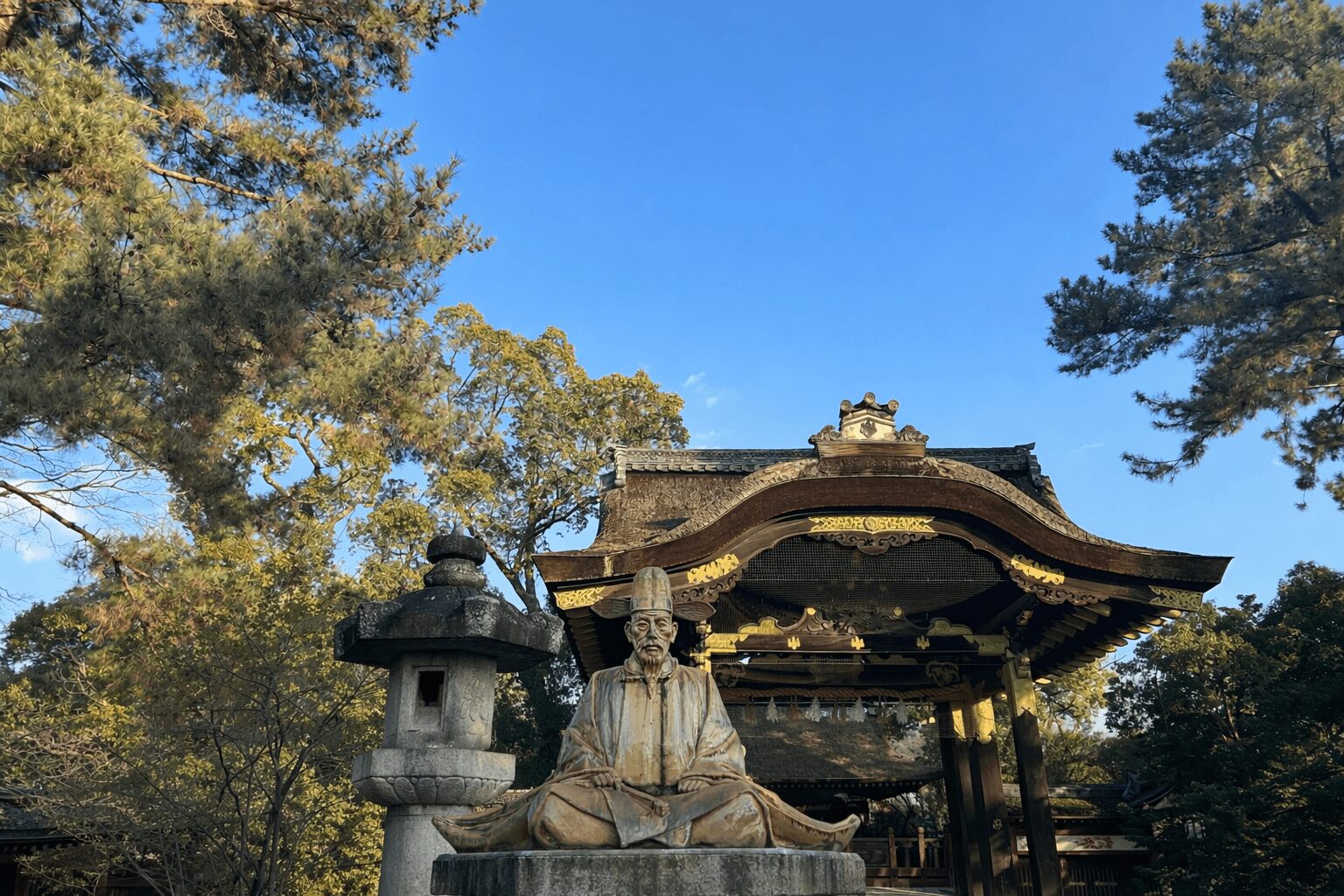 豊国神社の豊臣秀吉像