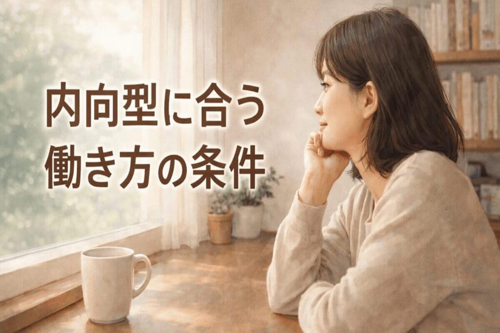 内向型に合う働き方の条件