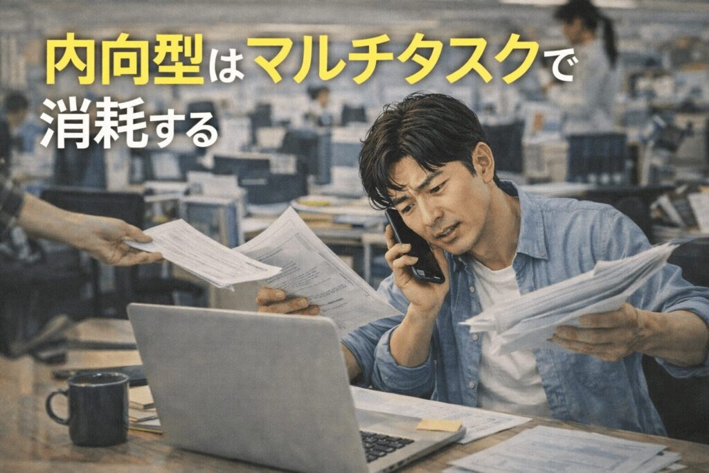 内向型はマルチタスクで消耗する