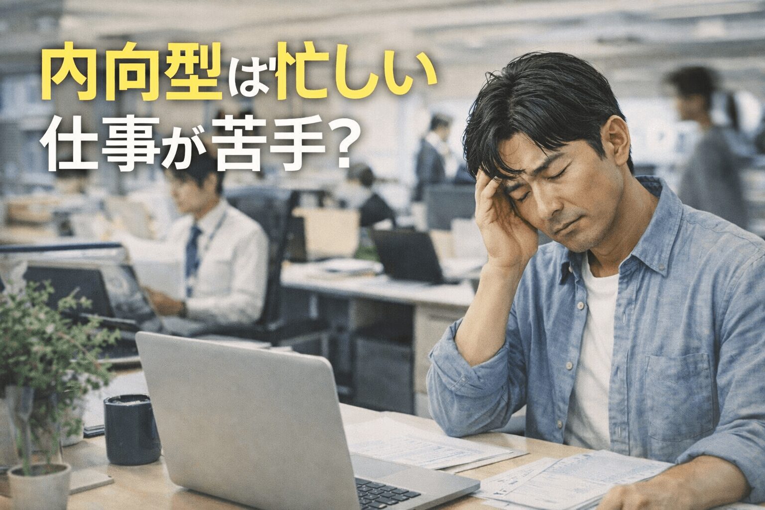 内向型は忙しい仕事が苦手？